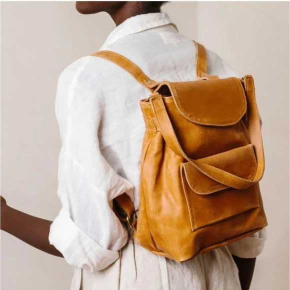 Noonday Collection Tan Leather Backpack Noonday Collection | Bags | Noonday Collection Tan Leather  main image 2